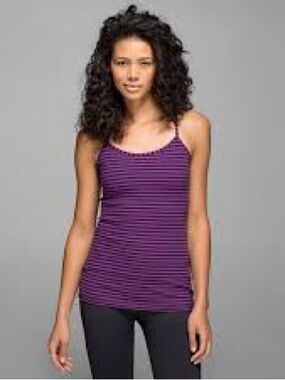 Lululemon Athletica Power Y Tank Top - Purple